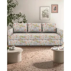 Floral Sofa Bed Cover Futon Cover Solid Color Quilted Slipcovers FRIHETcover LITB PRIME cover
