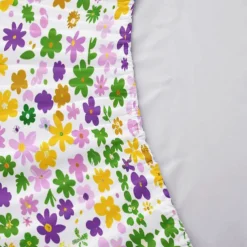 Floral Spring Fitted Sheet Set Ultra Soft Breathable 100% Cotton Silky Bed Sheets Deep Pocket Bedding Sheets 3 Piece Queen King Size