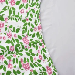 Floral Spring Fitted Sheet Set Ultra Soft Breathable 100% Cotton Silky Bed Sheets Deep Pocket Bedding Sheets 3 Piece Queen King Size