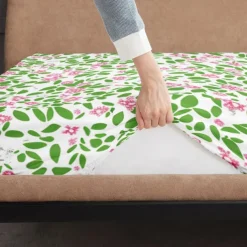 Floral Spring Fitted Sheet Set Ultra Soft Breathable 100% Cotton Silky Bed Sheets Deep Pocket Bedding Sheets 3 Piece Queen King Size