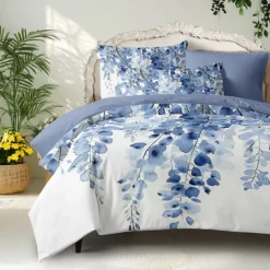 Floral Tropical Series Duvet Cover 3-Piece Set 100% Cotton or Polyester Perfect for Mother's Day Gift Super Soft Skin Friendly Long Lasting