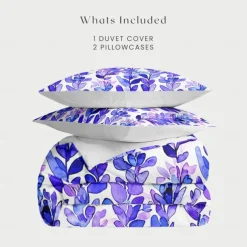 Floral Tropical Series Duvet Cover 3-Piece Set 100% Cotton or Polyester Perfect for Mother's Day Gift Super Soft Skin Friendly Long Lasting