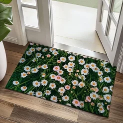 Floral Tulips Doormat Kitchen Mat Floor Mat Non-Slip Area Rug Oil Proof Rug Indoor Outdoor Mat Bedroom Decor Bathroom Mat Entrance Rug
