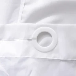 Flower Waffle-Weave Textured Shower Curtain Set with Snap-in Liner Sheer Window Water-Repellent Polyester Blend Fabric,Grommet Top,120GSM Hotel Quality Spa Style Bathroom Partition No Hooks Required