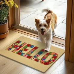 Flower Welcome Doormat Kitchen Mat Floor Mat Non-Slip Area Rug Oil Proof Rug Indoor Outdoor Mat Bedroom Decor Bathroom Mat Entrance Rug Spring Summer