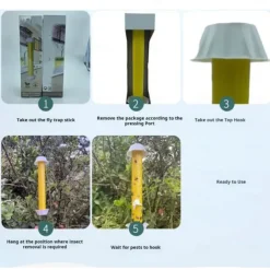 Fly & Mosquito Sticky Insect Stick - Durable, Non-Toxic Outdoor Fly Glue for Camping & Farms