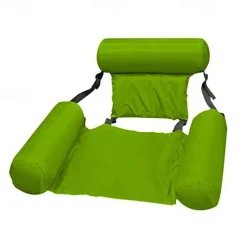 Foldable Pool Seat Floating Chair Inflatable Lounge Chairs Inflatable Water Hammock Lake Float Bed Lazy Seat for Swimming Pool