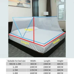 Foldable Portable Encrypted Mosquito Net Adult Student Dormitory Mosquito Net Children Single Double Portable Installation-Free Mosquito Net Cover