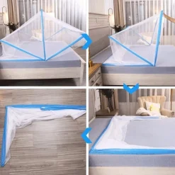 Foldable Portable Encrypted Mosquito Net Adult Student Dormitory Mosquito Net Children Single Double Portable Installation-Free Mosquito Net Cover