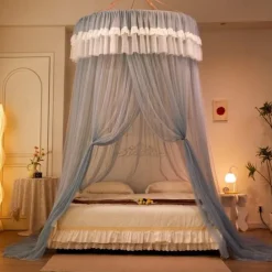 Foldable Princess Bedroom Mosquito Net Elegant and Functional Design Easy to Set Up and Store - Provides Protection from Insects