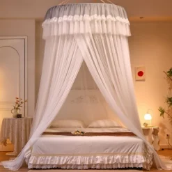 Foldable Princess Bedroom Mosquito Net Elegant and Functional Design Easy to Set Up and Store - Provides Protection from Insects