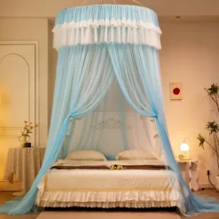 Foldable Princess Bedroom Mosquito Net Elegant and Functional Design Easy to Set Up and Store - Provides Protection from Insects