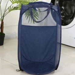 Foldable Storage Dirty Clothes Basket Home Toilet Dirty Clothes Storage Laundry Basket 14.1*14.1*22.8 Inches