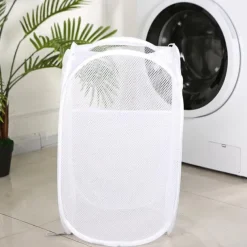 Foldable Storage Dirty Clothes Basket Home Toilet Dirty Clothes Storage Laundry Basket 14.1*14.1*22.8 Inches