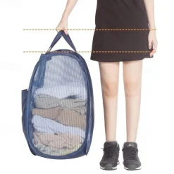 Foldable Storage Dirty Clothes Basket Home Toilet Dirty Clothes Storage Laundry Basket 14.1*14.1*22.8 Inches