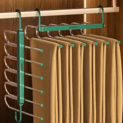 Folding Pant Rack Telescopic Multi-functional Pant Hanger Home Hanging Pant Special Pant Clip Wardrobe Storage Artifac