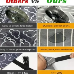 Folding Shopping Pull Cart Trolley Bag With Wheels Foldable Shopping Bags Reusable Grocery Bags Food Organizer Vegetables Bag