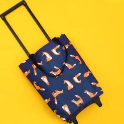 Folding Shopping Pull Cart Trolley Bag with Wheels Reusable Grocery Shopping Bags Eco Large Food Supermarket Vegetables Bags