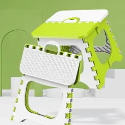 Folding Step Stool - 7.8 inch Height Foldable Stool For Kids & Adults, Kitchen Garden Bathroom Collapsible Stepping Stool