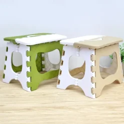 Folding Step Stool - 7.8 inch Height Foldable Stool For Kids & Adults, Kitchen Garden Bathroom Collapsible Stepping Stool