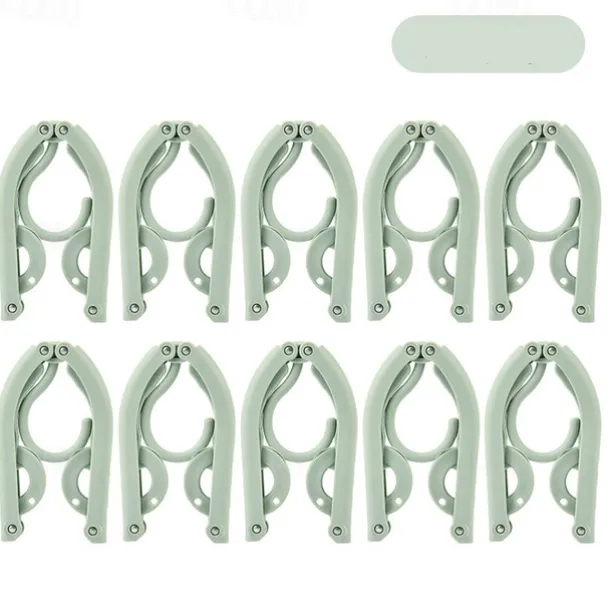 Folding Travel Clothes Hanger - Portable and Multi-Functional for Trips, Business Travel, with Clips for Versatile Use