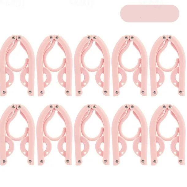 Folding Travel Clothes Hanger - Portable and Multi-Functional for Trips, Business Travel, with Clips for Versatile Use