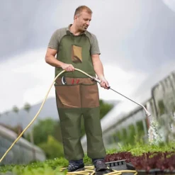 For Planting Farmer Adjustable Pockets Strap Garden Apron Dust-proof Split Leg