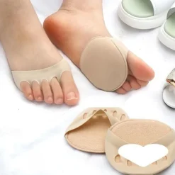 Forefoot Pads Honeycomb Fabric,High Heels Invisible Socks Forefoot Protector Forefoot Pad Toe Protector High Heels Toe Inserts Shoe Inserts