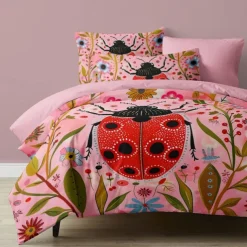 Forest Fairy Tales Duvet Cover Set Cotton Tropical Plants Pattern Set Soft 3-Piece Luxury Bedding Set Home Decor Gift Twin Full King Queen Size Duvet Cover