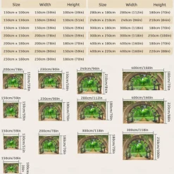 Forest outside Cave Hanging Tapestry Wall Art Large Tapestry Mural Decor Photograph Backdrop Blanket Curtain Home Bedroom Living Room Decoration