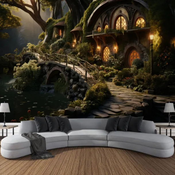 Forest Tree of Life Hanging Tapestry Wall Art Large Tapestry Mural Decor Photograph Backdrop Blanket Curtain Home Bedroom Living Room Decoration