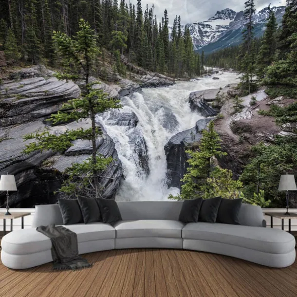 Forest Tree of Life Hanging Tapestry Wall Art Large Tapestry Mural Decor Photograph Backdrop Blanket Curtain Home Bedroom Living Room Decoration