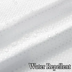 Forest Waffle-Weave Textured Shower Curtain Set with Snap-in Liner and Sheer Window Water-Repellent Polyester, Grommet Top, 120GSM Hotel Quality Spa Style Bathroom Partition No Hooks Required