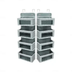 Four Grid Non-woven FabricPVC Wardrobe Hanging Storage Hanging Bag Door Storage Hanging Wall Mobile Phone Storage Bag Hanging Crib Underwear Hanging Storage Bag
