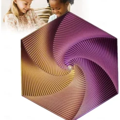 Fractal Fidget Hexagon, 3D Printed Hexagonal Toys, 3D Printed Fidget, Infinity Cube Fidget Toy, Geometric Fidget Toy, Hexagon Spiral Fidget Toy, Stress and Anxiety Fidget Toy