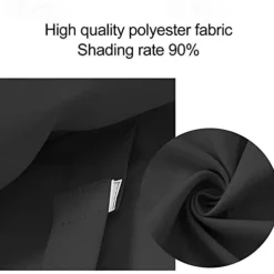 French Door Curtain No Punch Tape Top Blackout Door Curtain Pencil Pleat Light Filtering Functional Curtains for Office and Home 26X68inch(66X173CM)