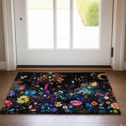 Fresh Flowers Doormat Floor Mats Washable Rugs Kitchen Mat Non-Slip Oil Proof Rug Indoor Outdoor Mat Bedroom Decor Bathroom Mat Entrance Rug