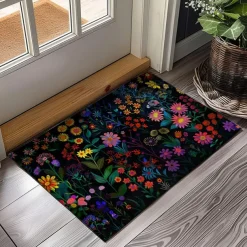 Fresh Flowers Doormat Floor Mats Washable Rugs Kitchen Mat Non-Slip Oil Proof Rug Indoor Outdoor Mat Bedroom Decor Bathroom Mat Entrance Rug