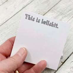 Fresh Outta Fucks Pad - Funny Novelty Memo Sticky Notes - Snarky Office Supplies for Work Office Desk Accessory Gifts for Co-Workers Friends White Elephant Fun Gifts