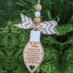 Friend Christmas Ornaments Friends Christmas Keepsakes Gift for Women Friends Christmas Friendship Ornaments for Holiday Unique Design