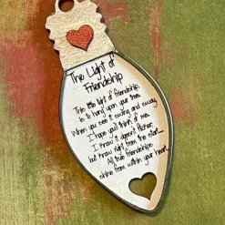 Friend Christmas Ornaments Friends Christmas Keepsakes Gift for Women Friends Christmas Friendship Ornaments for Holiday Unique Design