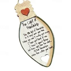 Friend Christmas Ornaments Friends Christmas Keepsakes Gift for Women Friends Christmas Friendship Ornaments for Holiday Unique Design