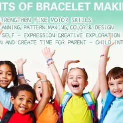 Friendship Bracelet Making Kit Toys, Girls Gifts Ideas, Birthday Present For Teen Girl, Arts And Crafts String Maker Tool, Bracelet DIY, Kids Travel Activity Set Halloween and Christmas Gift