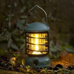 Frogued Camping Light Portable Retro Lamp Light Rotary Switch USB Recharge Camping Tent Travel Light Vintage Outdoor Lighting