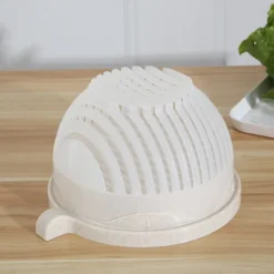 Fruit & Vegetable Cutter Easy Salad and Fruit Cutter Bowl - Eco-Friendly, Dishwasher Safe, Perfect Kitchen Helper for Quick Meal Prep