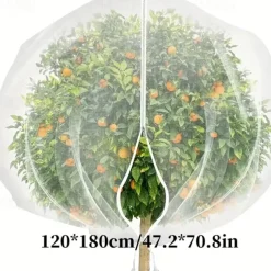 Fruit Mesh Bags for Fruit Trees Bird-proof Nets to Protect Apple Trees and Blueberry Shrubs From Birds Pests and Deer Cicada Mesh Covers With Zippers and Drawstrings