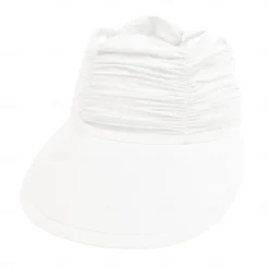 Fshion Solid Color Women's UV Sun Protection Wide Brim Visor Fashion Print Ruched Sun Protection Empty Summer Beach Hat