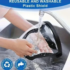 Full Face Protective Mask Adjustable Anti-fog Plastic Mask, Breathable Design, Suitable For Outdoor And Kitchen, Secure Closure - Ideal Gift For Family And Friends, Multifunctional Protective Mask