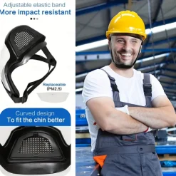 Full Face Protective Mask Adjustable Anti-fog Plastic Mask, Breathable Design, Suitable For Outdoor And Kitchen, Secure Closure - Ideal Gift For Family And Friends, Multifunctional Protective Mask