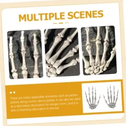 Full Size Skeleton Plastic Skeleton for Halloween Party Scary Halloween Decorations